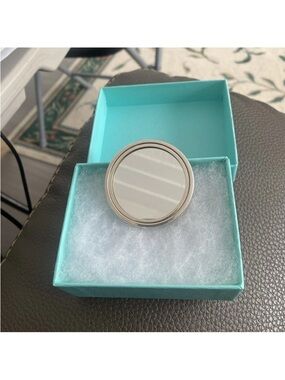 Vintage Spain Authentic Tiffany & Co sterling silver 925 Pocket Mirror 2000 RARE